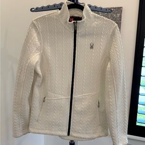 Spyder Women's Textured White Ski Jacket